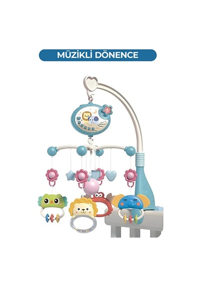 Ucuzuna Bak Işıklı Müzikli Bebek Dönencesi Mavi