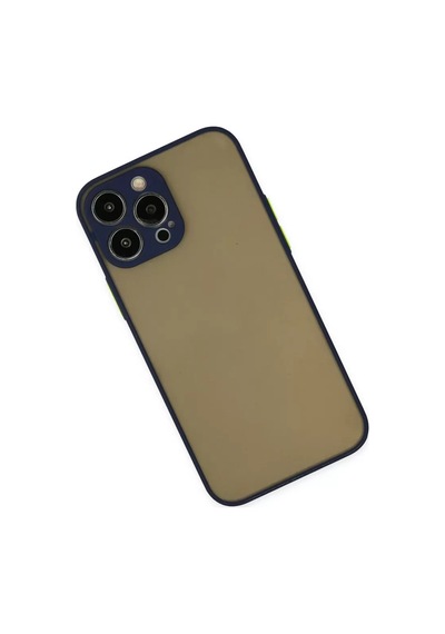 Newface Apple İphone 13 Pro Max Kılıf Montreal Silikon Kapak - Lacivert