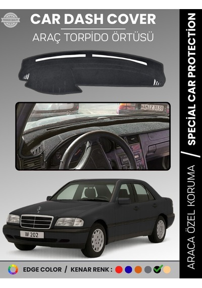 Mercedes C Class W202 1993-2000 Torpido Örtüsü Premium Kalite Torpido Koruma Özel Kesim Uv Koruma - 452 Stiloto