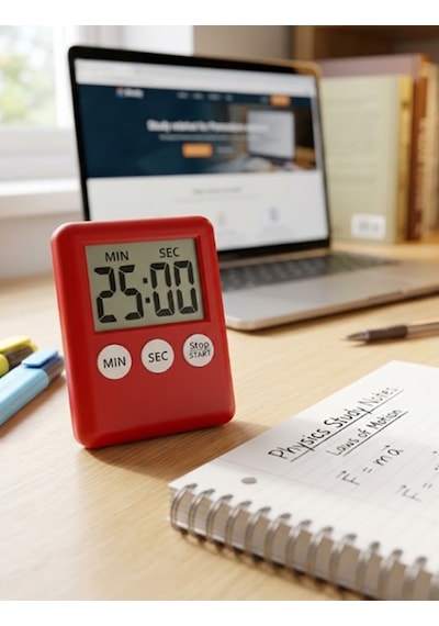 Alarmlı Dijital Öğrenci Sınav Kronometresi Geri Ve İleri Sayım Cihazı 100dk Pomodoro Tekniği Uyumlu