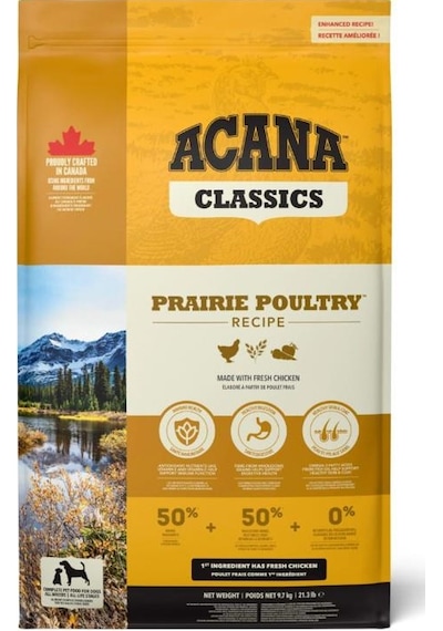 Acana Classic Prairie Poultry Yetişkin Köpek Maması 9700 G