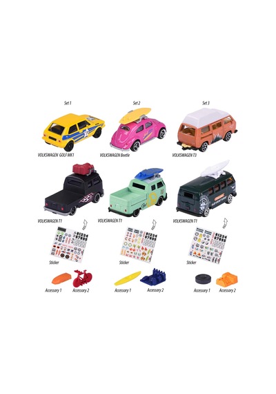Majorette 2'li Paket Volkswagen The Originals Model Arabalar