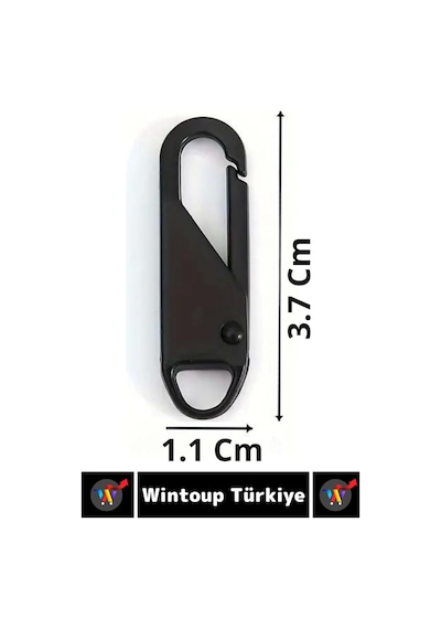 Premium Dikiş Kurulum Gerektirmez Ayakkabı Çanta Valiz Mont Fermuar Sürgüsü Başlığı 2 Adet