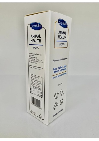 Orqinel Crystalin Animal Health 100ml Göz, Kulak, Ağız, Bakım Solüsyonu, Kedi, Köpek, Temizleme