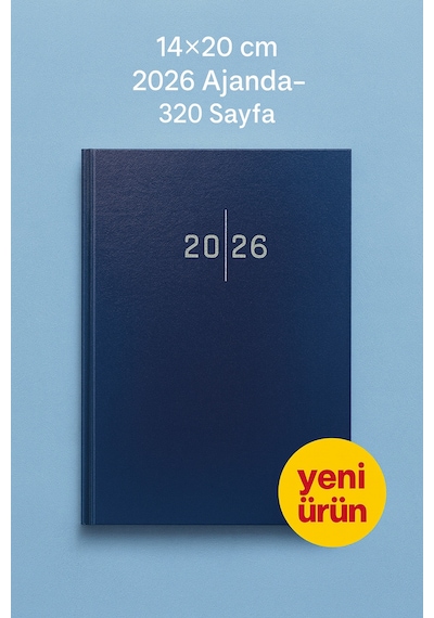 Cilt Bezli Bordo Ajanda 14 20 Cm 320 Sayfa, Günlük Planlayıcı, Ofis & Okul Kullanımı Lacivert14x20