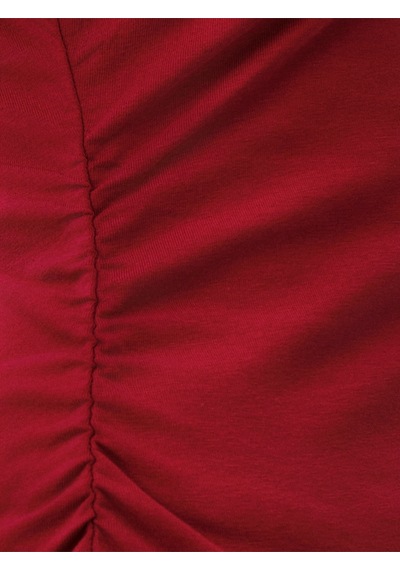 Fitted Kadın Tshirt U.kol Burgundy