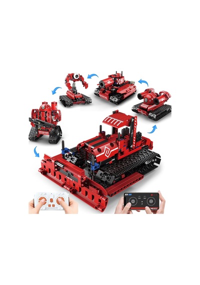 Behowl 5'i 1 Arada Uzaktan Kumandalı Yapı Kiti, Robot, Tank, Buldozer, Stem Oyuncağı, 7-12 Yaş Için Eğitici Oyuncaklar