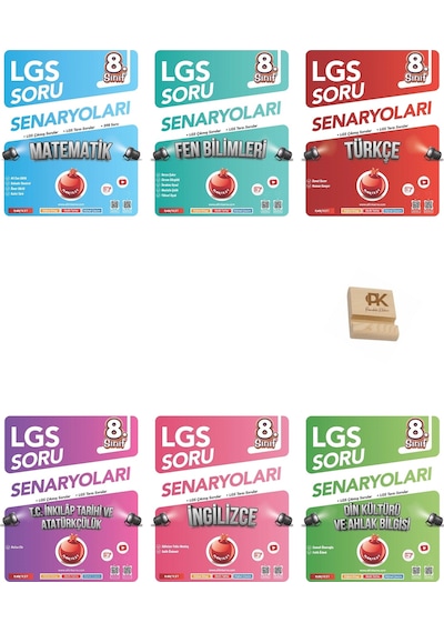 Nartest Lgs 8. Sınıf Tüm Dersler Çıkmış Sorular Ve Lgs Tarzı Soru Senaryoları 6lı Set Telefon Standı