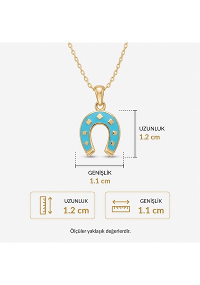 14 Ayar Nal Figürlü Altın Kolye Sarı