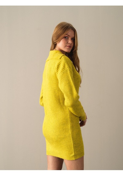 Xint Sarı Regular Fit Elbise 850838