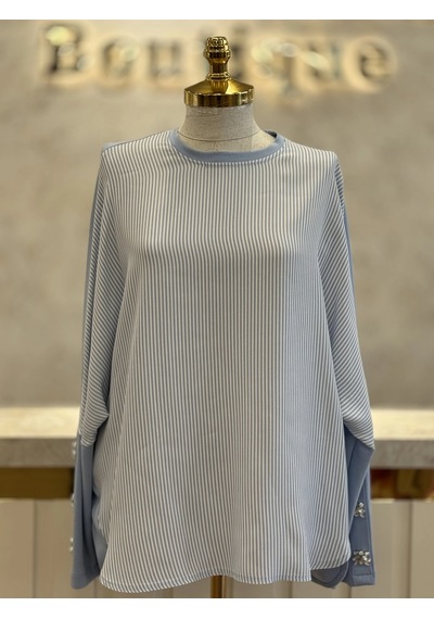 Fuat Gürşen Fg-26y5349-1-b.m. Bebe Mavi Renk Tunik Çok Renkli