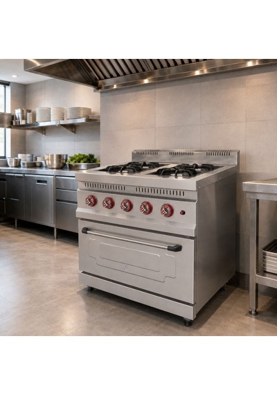 Silverinox Doğalgazlı 4 Ocak 1 Fırın Kapasiteli Kuzine 100x100 Cm Diğer