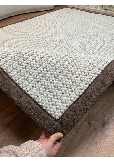 Kumaş Bordür Gri Bukle Antrasit Bordür Halı Salon Koridor Mutfak Çocuk Odası Halısı Kilim S267 Beyaz-kahve Kahve