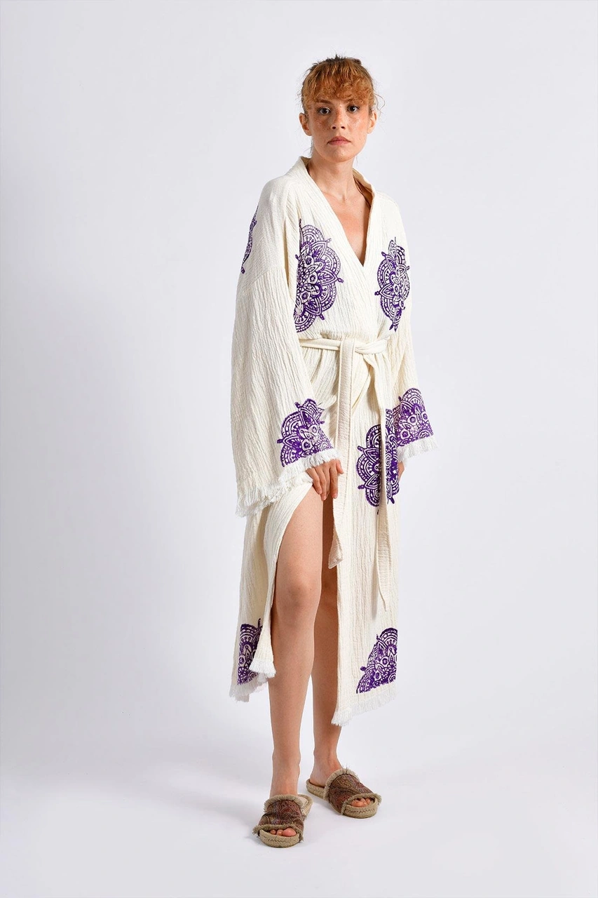 Brandsmithshop Naturel Mandala Drift Kimono Çok Renkli