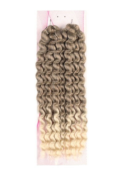 Nice Bulk Afro Su Dalgası Saç - Küllü Kahve / Platin Ombreli Diğer