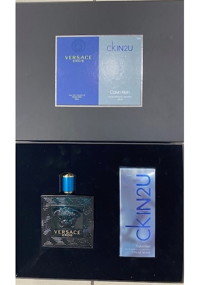 Vesace Eros Erkek Parfüm EDT 100 ML + Calvin Klein In2u Erkek Parfüm EDT 50 ML