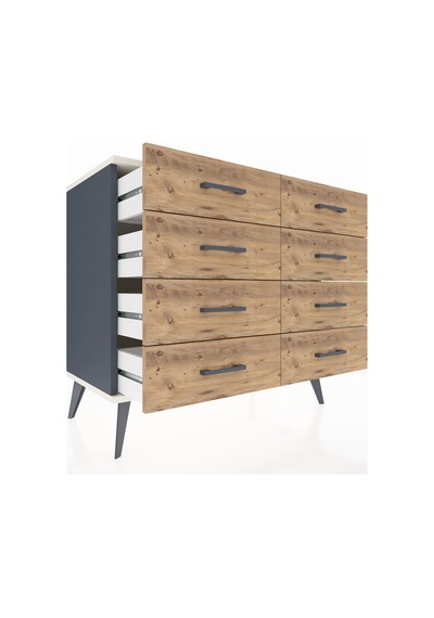 Hyperion Şifonyer 8 Çekmeceli 88x44x80 Antrasit-aytaşı/çam Aytaşı/çam Hyperion Şifonyer 8 Çekmeceli 88x44x80 Antrasit-aytaşı/çam Aytaşı/çam