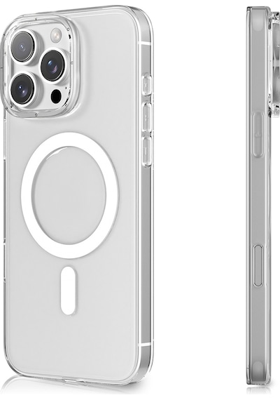 Apple Uyumlu iPhone 16 Pro Max Kılıf M-safe Şarj Özellikli Youngkit Ice Serisi Kapak Şeffaf