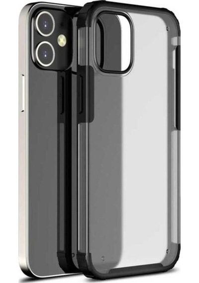 Apple Uyumlu iPhone 12 Mini Kılıf Zore Volks Kapak Siyah