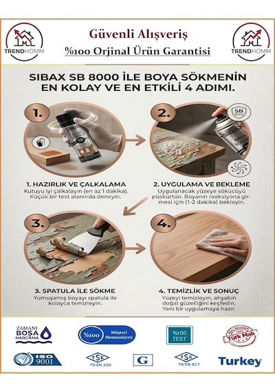 Sibax Boya Sökücü Sprey - 400 Ml