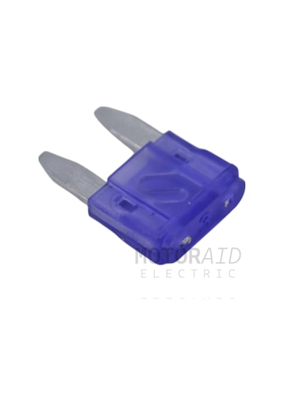 100 Adet 3a Mor Mini Oto Bıçak Sigorta 12v - 32v Dc 3