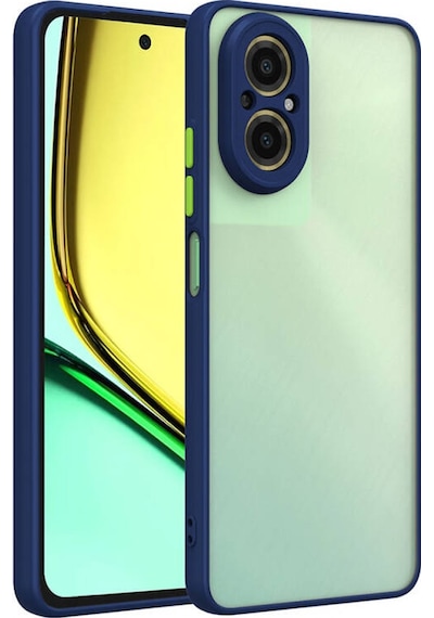 Realme 12 Lite Kılıf Sade Mat Görünümlü Vulcan Silikon Kapak Lacivert