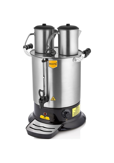 Remta Pt14 Platin Model Çift Demlikli Çay Makinesi, 17 L