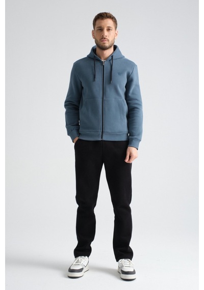 Shooter Sportswear Shooter Erkek Kışlık Eşofman Takımı Luxe Regular Kapüşonlu Orman Yeşili