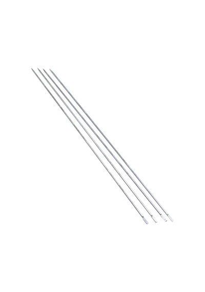 İnce Kare Kesim Metal Ciğer Ve Domates Şişi - 50 Cm Çok Renkli