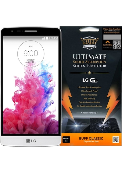 Buff Lg G3 İle Uyumlu Darbe Emici Ekran Koruyucu Film