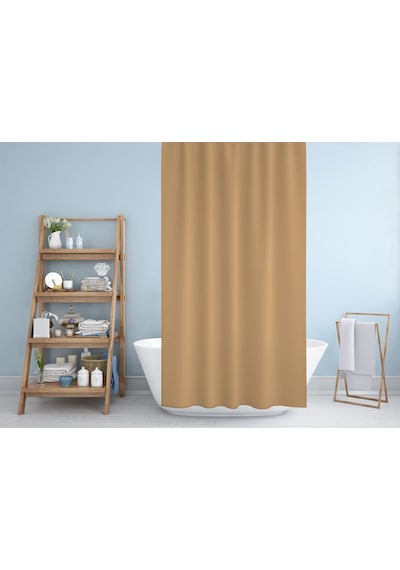 Zethome Jackline Banyo Duş Perdesi 0010 Bej Tek Kanat 1X180X200 Bej