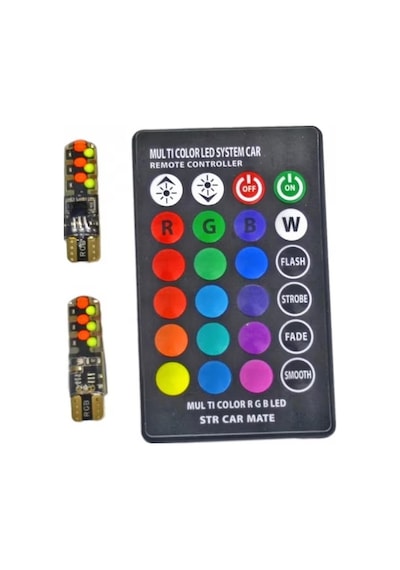 CARUB Ampul12v T-10 Çakarlı Kumandalı Yeni Nesil