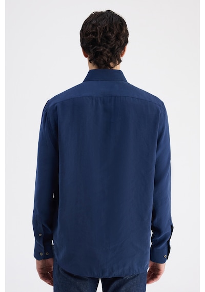 D'S Damat Ds Damat Comfort İndigo Düz Gömlek 6hc020302304m Çok Renkli