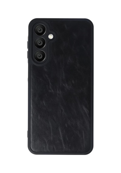 Samsung Uyumlu Galaxy A16 5g Uyumlu Kılıf Aras Deri Kapak - Siyah