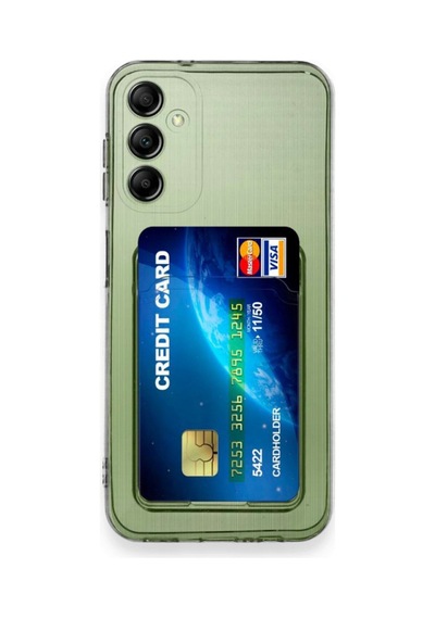 Samsung Galaxy Uyumlu - M15 Kılıf Kart Şeffaf Silikon - Şeffaf Çok Renkli