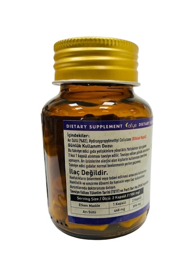 Afye Royal Jelly Arı Sütü Liyofilize 60 Bitkisel Kapsül 550 Mg