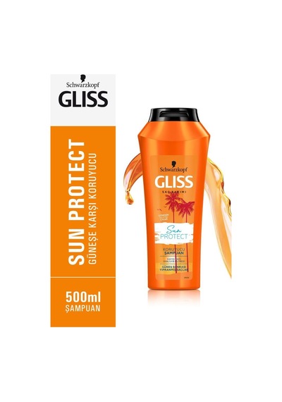 Gliss Sun Protect Güneşe Karşı Koruyucu Şampuan 3 x 500 ML