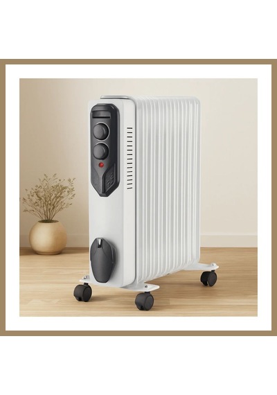 Bezos 11 Dilimli Yağlı Radyatör Isıtıcı 2500w Ayarlı Termostat 22