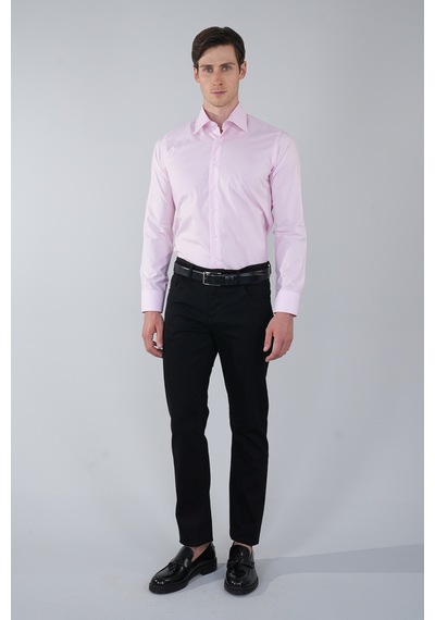 Bisse Uzun Kol Klasik Z Yaka Cepsiz Pembe Gmkls250014 D29 Pembe
