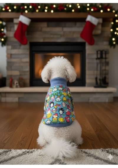 Kedi - Köpek İçi Şardonlu - Boğazlı Kışlık Sweat - Kıyafet - Mont - Yelek - Yağmurluk