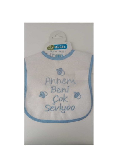My Baby Kumsal Su Geçirmez Annem Beni Çok Seviyor Baskılı Bebek Mama Önlüğü