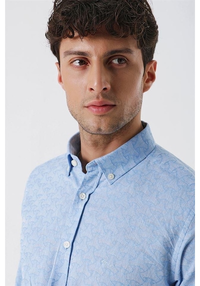 İmza Koyu Mavi Kısalabilir Kollu Desenli Jakarlıcepsiz %100 Pamuk Casual Slim Fit Gömlek 1004230181-koyu Mavi Koyu Mavi İmza Koyu Mavi Kısalabilir Kollu Desenli Jakarlıcepsiz %100 Pamuk Casual Slim Fit Gömlek 1004230181-koyu Mavi Koyu Mavi