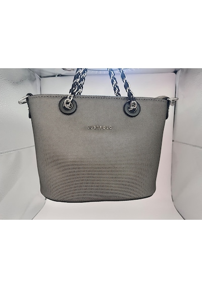 Just Polo Jp6054 Kadın El Ve Omuz Çantası Küçük Boy Ozt6054 Gri Siyah Gri - Siyah
