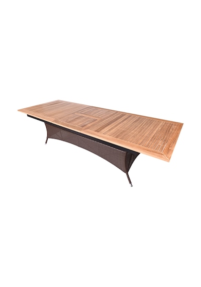 Haba Haba Bahçe Teak Masa 220/280*100*75 Cm Kahverengi