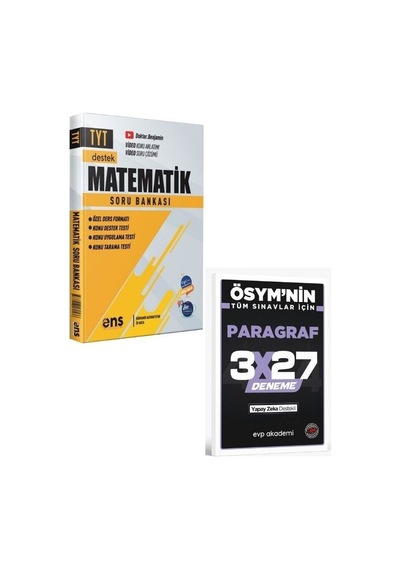 2027 Ens 2027 Tyt Matematik Destek Soru Bankası+ Evp Akademi Paragraf