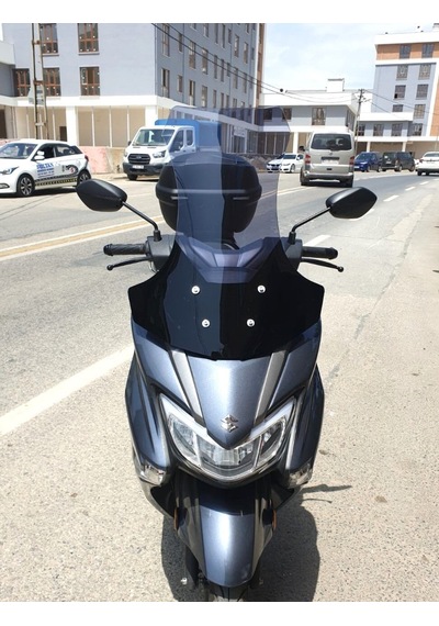 Motocam Suzuki Burgman Street Ex 125 Ön Cam 2023-2026 Model 62cm Füme Renkli 4mm