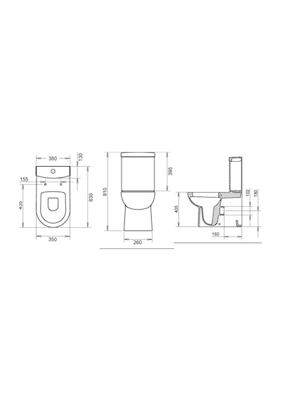 Turavit Omega Duvara Sıfır Klozet + Rezervuar + İç Takım + Kapak Yavaş Kapak ve İç Takım Dahil
