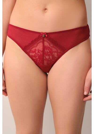 Suwen Passion Dantelli Brazilian String Külot St4451602b102 Bordo