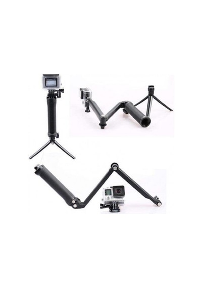 Eken Sjcam Gopro 3 Way Monopod Kafa Bandı Göğüs Kemeri 5li Set Çok Renkli