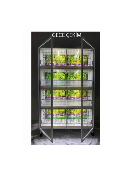 İstanbul Kafes Model 8 Pvc Kuş Dolabı